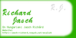 richard jasch business card